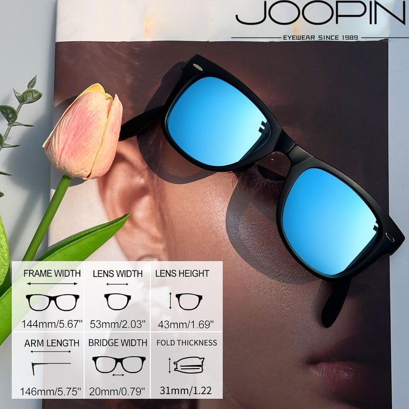 Joopin نظارات شمسية مربعة مستقطبة حماية من الأشعة فوق البنفسجية نظارات شمسية عصرية مصممة للرجال والنساء - Image 3